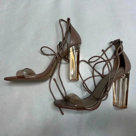 Brand  new clear Aldo chunky heels - Picture 3 of 5